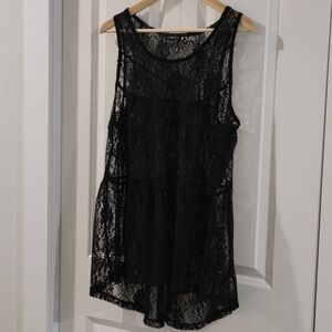 Floral Lace Layering top Express new without tag